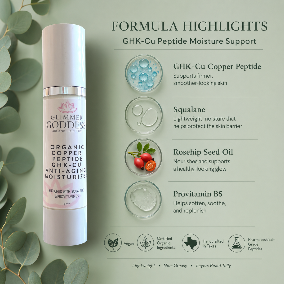 Organic Copper Peptide Firming Moisturiser