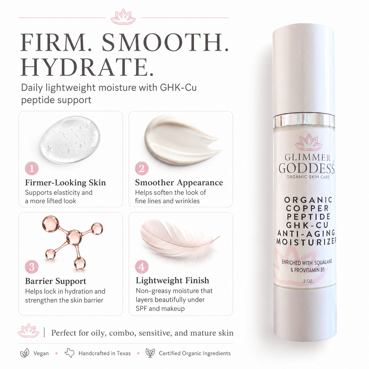 Organic Copper Peptide Firming Moisturiser
