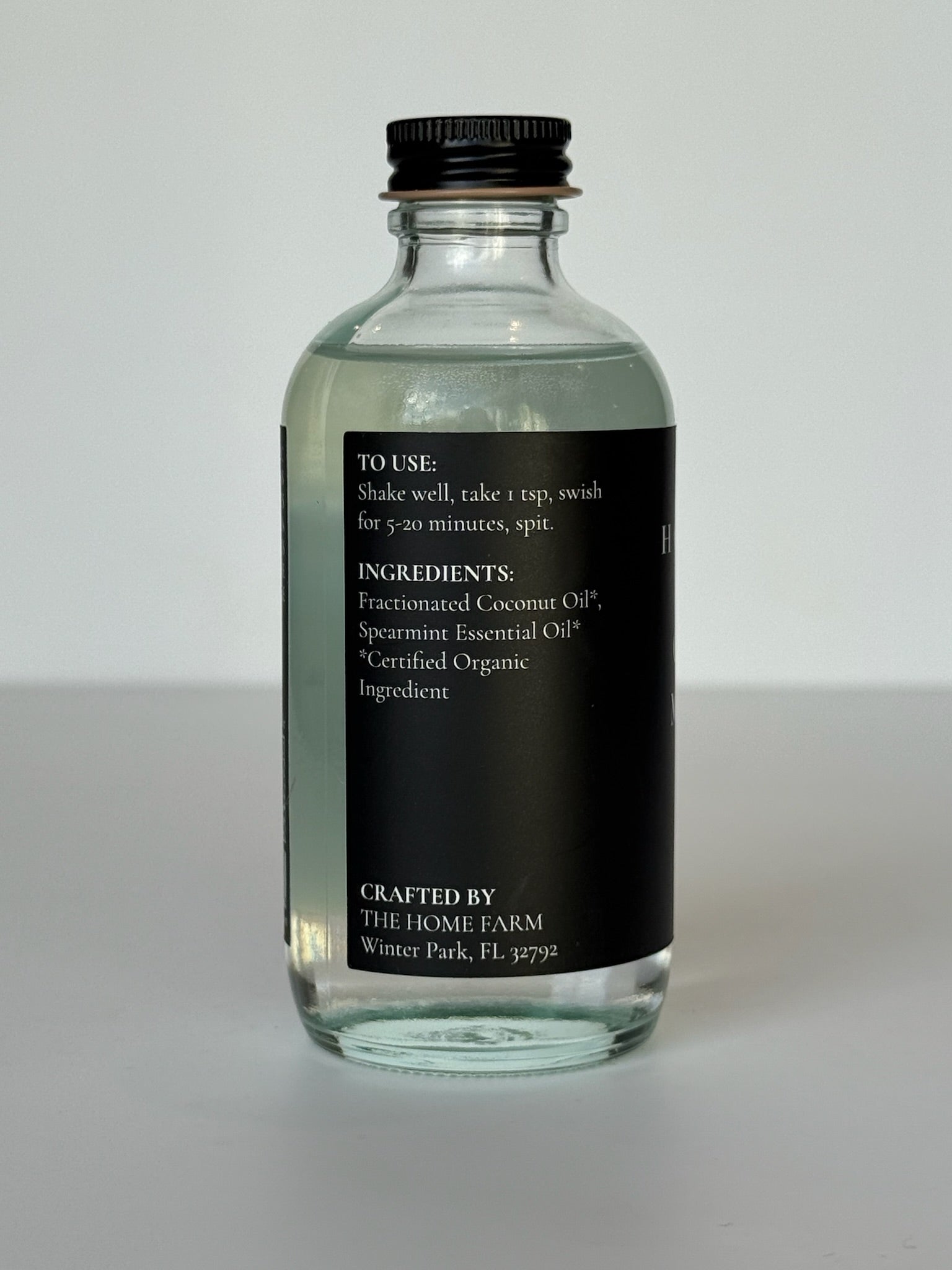 Spearmint Oil Pulling Rinse